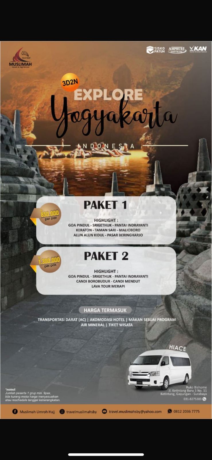 Explore Yogyakarta Paket Hemat